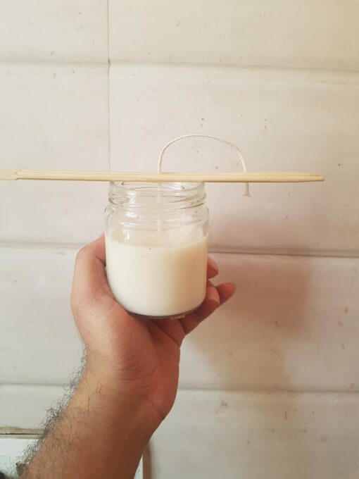 wood wick holder for candle making