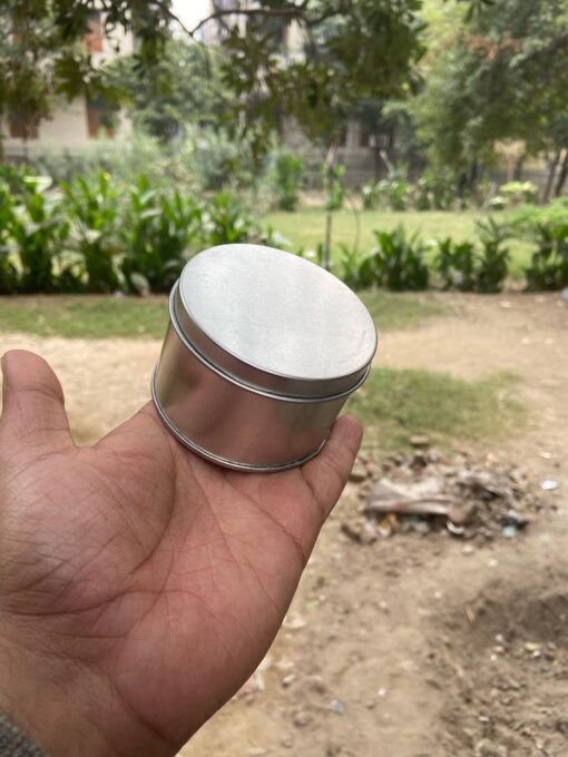 Round Tin Jar for Candle Making