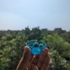 2 Inches Mini Glass Diya - Blue