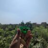 2 Inches Mini Glass Diya - Green