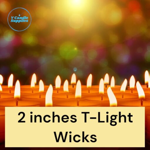 T light Candle Wicks | 2 Inches Pre Tabbed Wicks for making T light Candles