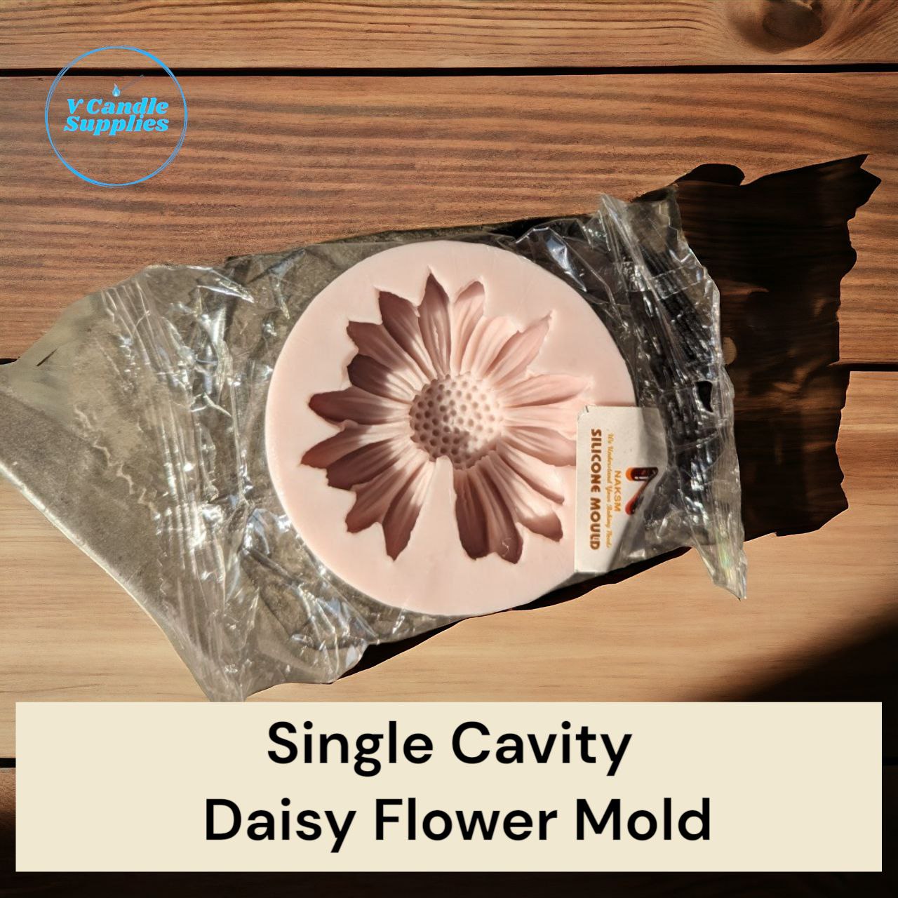 Single Cavity Daisy Flower Silicon Mold For Making Candles V Candle Supplies Raw Material For Candle Making