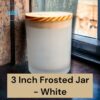 3 Inch White Frosted Candle Jar For Candle Making (Set of 5 pc, 10 pc, 25 pc, 50 pc, 100 pc)