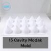 15 Cavity Modak Mold Mold | Silicon Mold For Making Candles, Candle making mold, candle making mould, silicone molds, molds for Ganesh Chaturthi