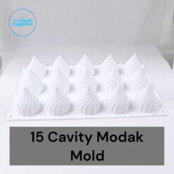 15 Cavity Modak Mold Mold | Silicon Mold For Making Candles, Candle making mold, candle making mould, silicone molds, molds for Ganesh Chaturthi