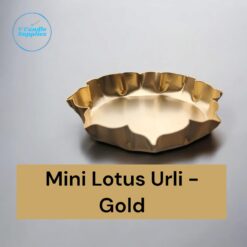 4 inch Mini Lotus Metal Urli For Making Luxury Candles - Gold Color, Metal Jars, Metal urli, Metal Jar Candles