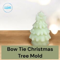 Bow Tie Christmas Tree Silicon Mold For Making Candles | Single Cavity