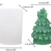 Bow Tie Christmas Tree Silicon Mold For Making Candles | Single Cavity