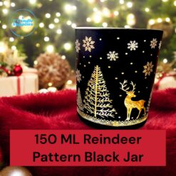 50 ML Reindeer Christmas Pattern Jar For Candle Making