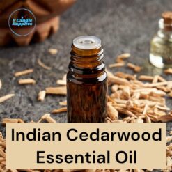 Indian Cedarwood Essential Oil- Premium Fine Essential Oil For Diffusers, Candle, Cosmetic, Soap, & Lotion