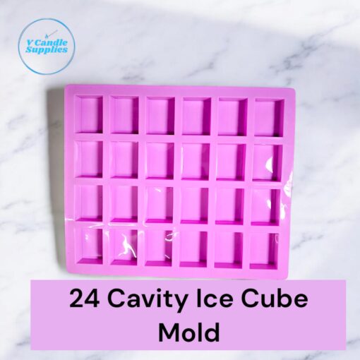 24 Cavity Ice Cube Silicon Mold For Making Candles