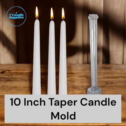 10 Inch Taper Candle Mold | Polycarbonate Mold For Making Candles