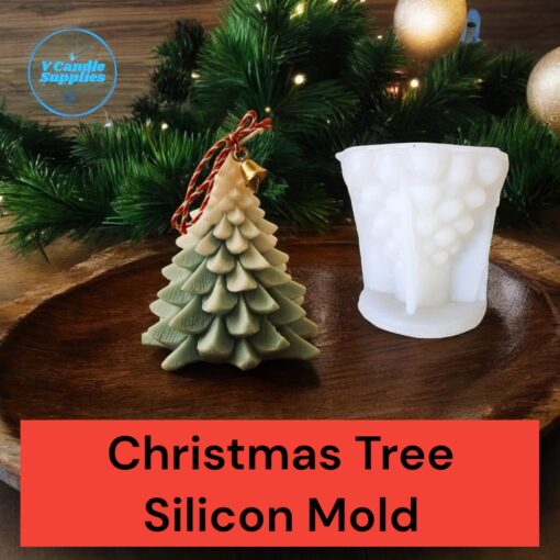 Christmas Tree Silicon Mold For Making Candles | Single Cavity