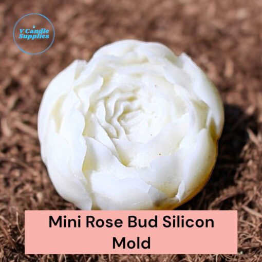 Single Cavity Mini Rose Bud Silicon Mold For Making Candles