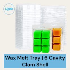 6 Cavity Clamshell Packing For Making Wax Melts | Wax Melt Trays | Wax Melt Mold