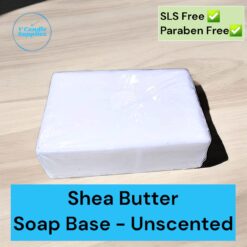 Shea Butter Soap Base - Unscented | Premium Melt & Pour Soap Base For Making Soaps (SLS & Paraben Free)