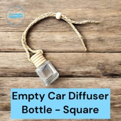 Empty Car Diffuser Bottle - Square | For making Reed Diffuser