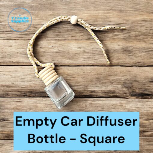 Empty Car Diffuser Bottle - Square | For making Reed Diffuser