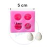 4 Cavity Mini Strawberry Mold | Silicone Mold For Making Candles