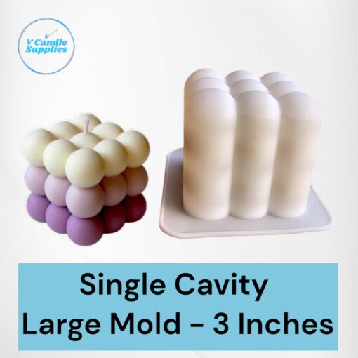 Single Cavity Large Bubble Mold - 3 Inches | Silicon Mold For Candle Making