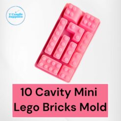 10 Cavity Mini Lego Bricks Mold | Silicon Molds For Making Candles