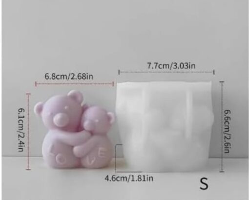 Teddy Bear Mold, Flower Bouquet Mold, Hugging Teddy Bear mold