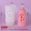 Couple Cylindrical Pillar Mold | Silicone Mold For Making Candles