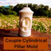 Couple Cylindrical Pillar Mold | Silicone Mold For Making Candles