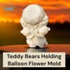 Teddy Bear Mold, Flower Bouquet Mold, Hugging Teddy Bear mold