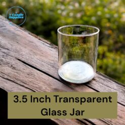 3.5 Inch Transparent Glass Jar