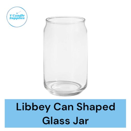 300 ML Libbey Can Shaped Glass Jar For Candle Making - Transparent Libbey Can Shaped Glass Jar, Jar For Making Coffee Latte Candle, Premium Glass Jar For Candle Making