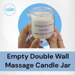 Empty Double Wall Massage Candle Jar