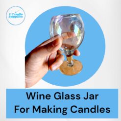 200 ML Wine Glass Jar For Candle Making - Transparent