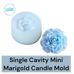 Single Cavity Mini Marigold Candle Flower Mold | Silicone Mold For Making Candles