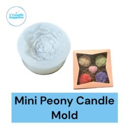 Mini Peony Candle Flower Mold | Silicone Mold for Making Candles