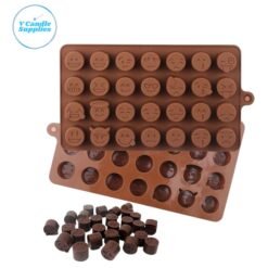 28 Cavity Mini Emojis Silicone Mold for Wax Melts, 3D Molds, Candle Making