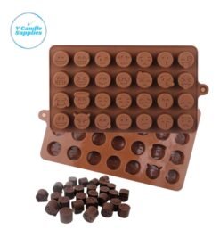 28 Cavity Mini Emojis Silicone Mold for Wax Melts, 3D Molds, Candle Making