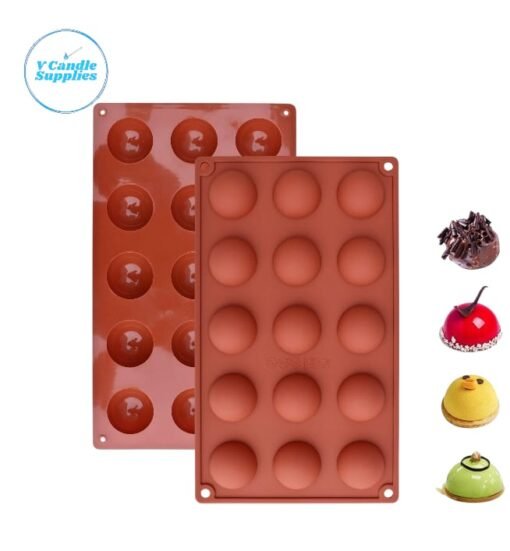 15 Cavity Round Silicone Mold for Candle Making, Rasgulla Candle & Rasmalai Candles Making, Wholesale 15 Cavity Round Silicone Mold for Candle Making, Rasgulla Candle & Rasmalai Candles Making, Wholesale
