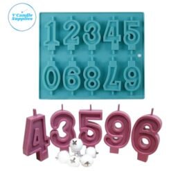 Birthday Candle Silicone Mold for Wax Melts, Brown, 3D Molds, Candle Making