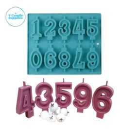 Birthday Candle Silicone Mold for Wax Melts, Brown, 3D Molds, Candle Making