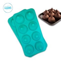 8 Cavity Modak Silicone Mold – Big Size Flexible Mold for Candle & Soap Making