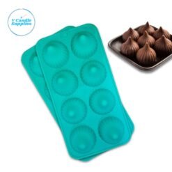 8 Cavity Modak Silicone Mold – Big Size Flexible Mold for Candle & Soap Making