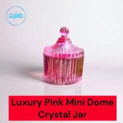 Luxury Pink Mini Dome Crystal Jar