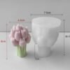 Tulip Bouquet Candle Mold – Premium Silicone Mold for Candle & Soap Making (9.8 cm Height)