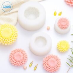 Hipppy Bloom Candle Mold (Big & Small)- VC069, VC069| Silicone Molds For Candle, Resin, Soap & Plaster Crafting