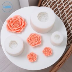 Whispering Rose Candle Mold (Small & Big)- VC071, VC072 | Silicone Molds For Candle, Resin, Soap & Plaster Crafting