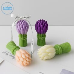 Lavender Blossom Bouquet Pillar Mold - VC033 | Silicone Molds For Candle, Resin, Soap & Plaster Crafting