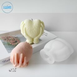 Pattern Heart In Hands - VC046 | Silicone Molds For Candle, Resin, Soap & Plaster Crafting