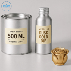 Candle Metallic Dusk Gold Dip By V Candle Supplies | For Adding A Premium Dusk Golden Coating To Your Mold Candles