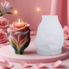 Eternal Rose Glow Candle Mold – Premium Silicone Mold for Candle Making